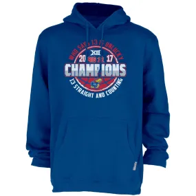 Kansas Jayhawks 13 Straight Counting Big 12 Basketball Champs Hoodie Sweatshirt