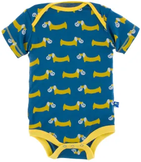 KicKee Pants Twilight Pretzel Pup Short Sleeve One Piece