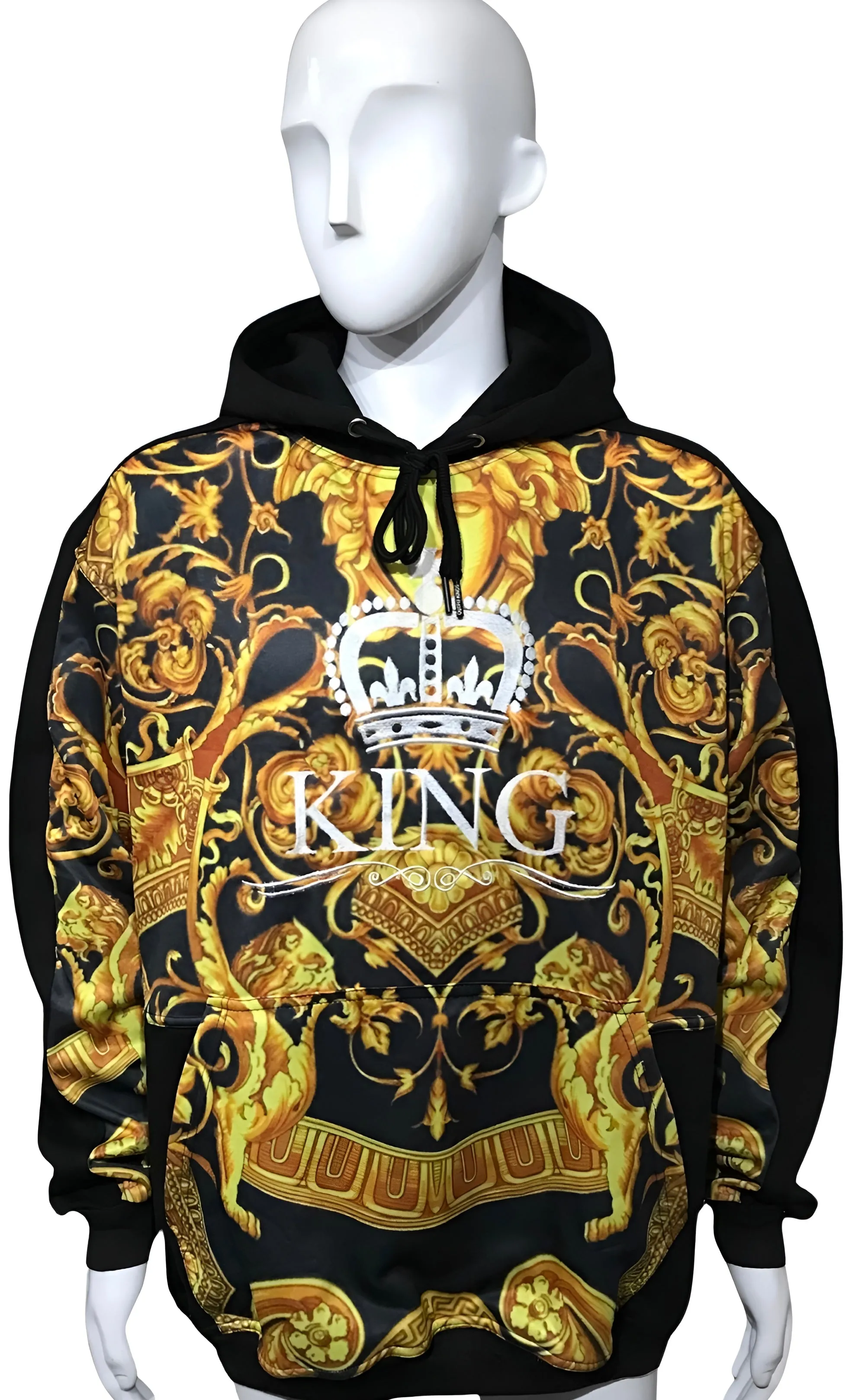 ^KING V3R$@C3^ LUXURY CUT & SEW HOODIES FOR MEN (EMBROIDERED LOGO)