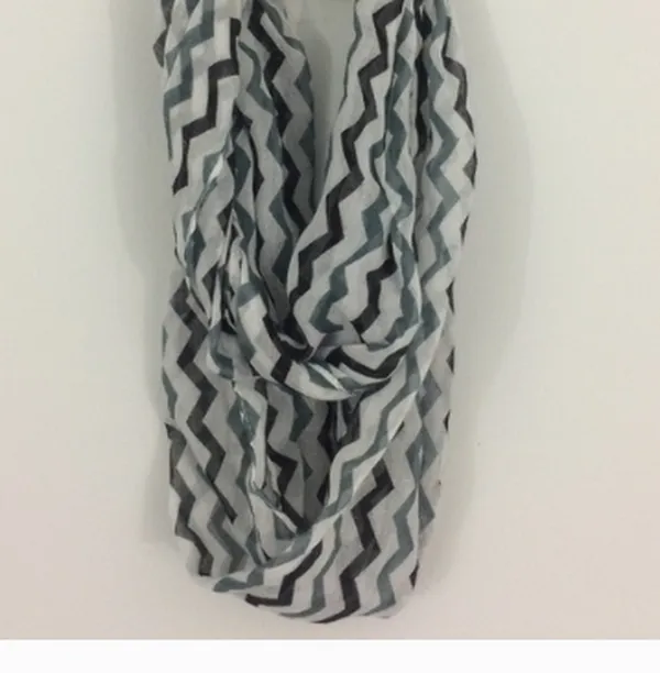 Lavello Chevron Striped Infinity Scarf