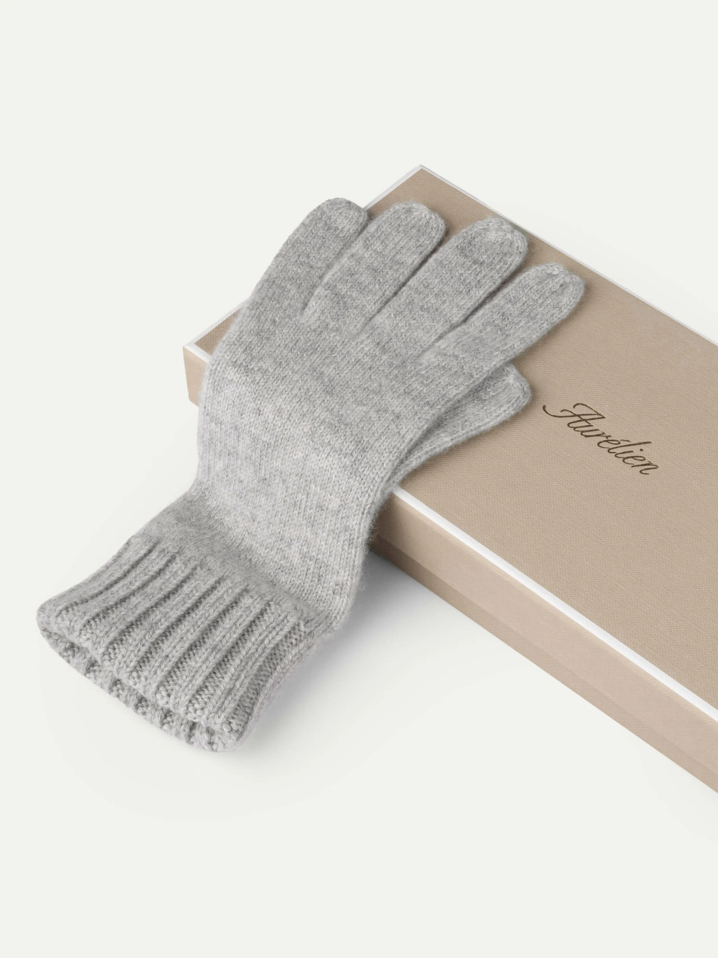 Light Grey Wintertime Gloves