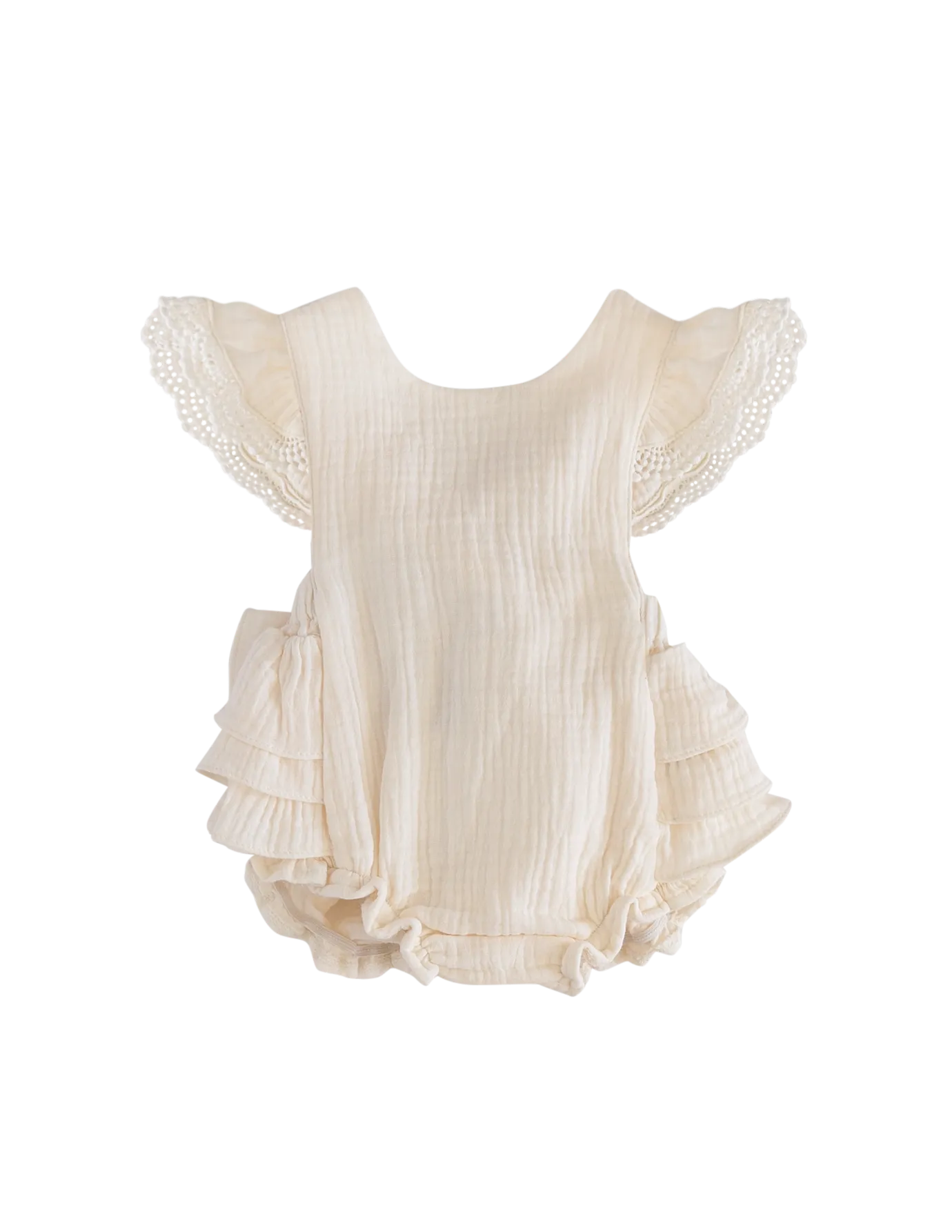 Liliana Muslin Playsuit - Cream