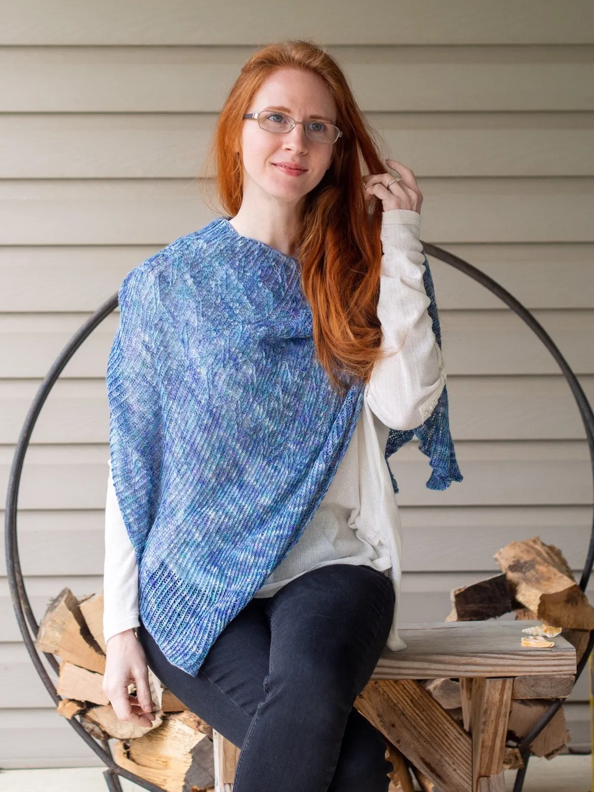 Lilja Light Shawl Lace Weight Knitting Pattern