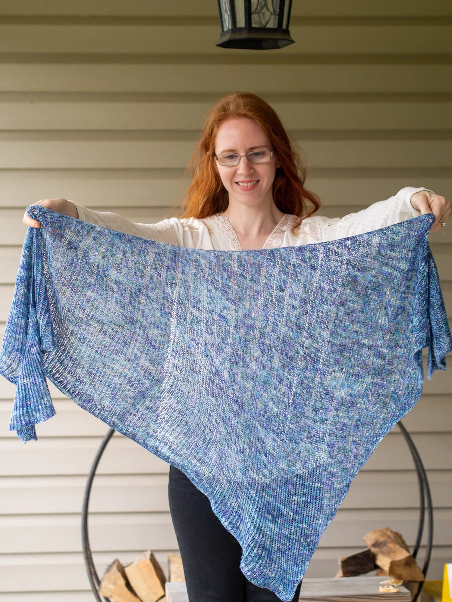 Lilja Light Shawl Lace Weight Knitting Pattern