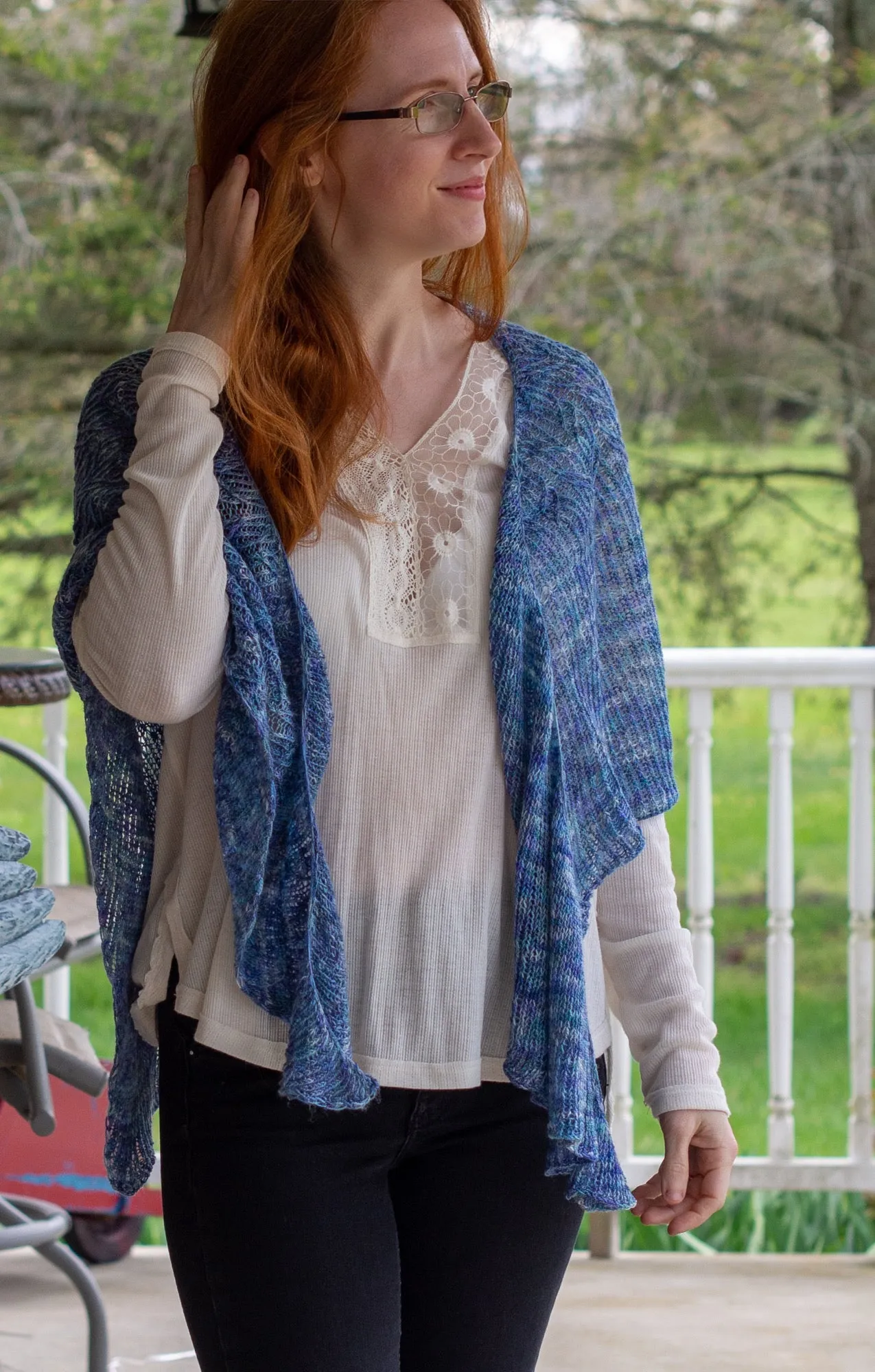 Lilja Light Shawl Lace Weight Knitting Pattern