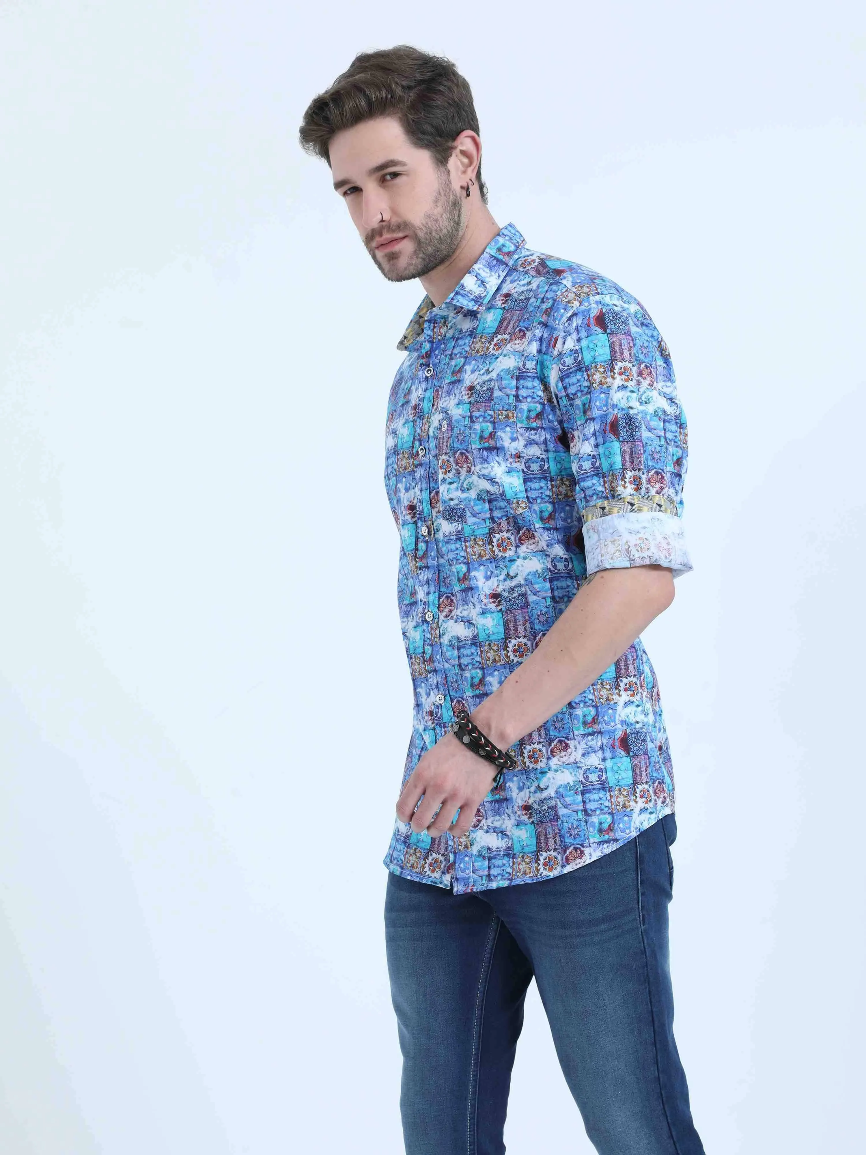 Limited edition - Blue Mischief Casual Full Shirt