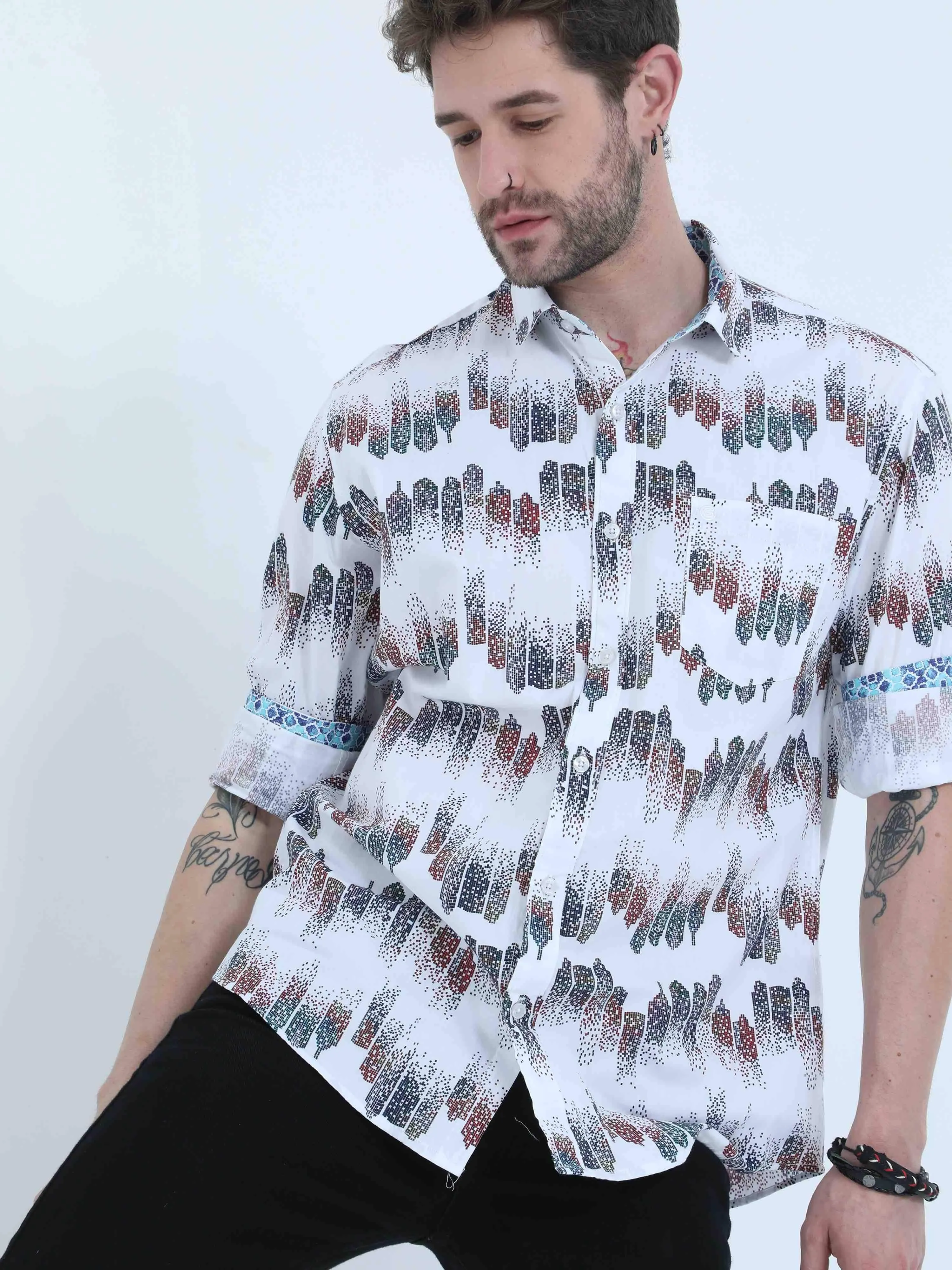 Limited edition Multi Colour Digital Printed Shirt