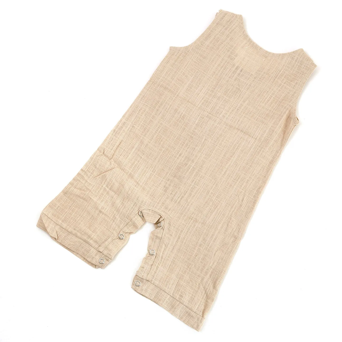 Linen Baby Romper / Oatmeal