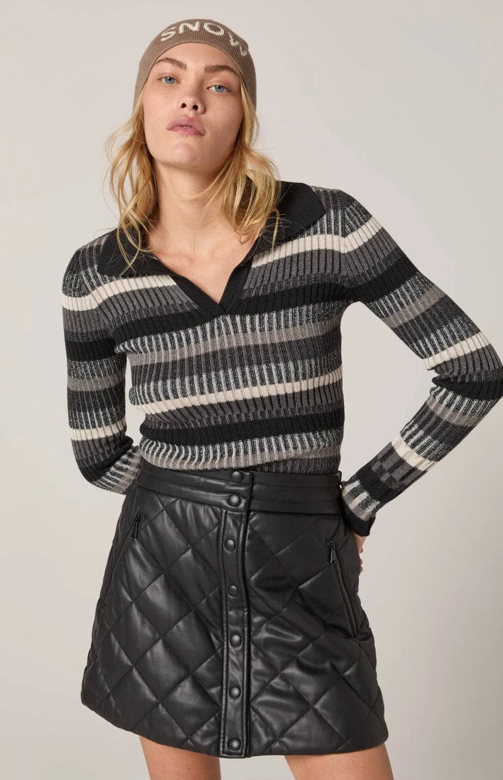 Luisa Polo Sweater | Black