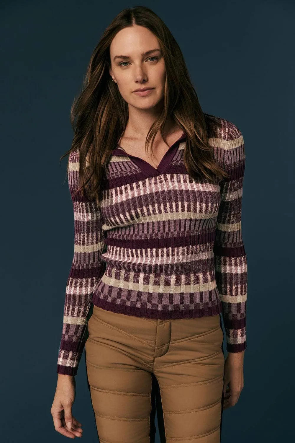 Luisa Polo Sweater | Purple