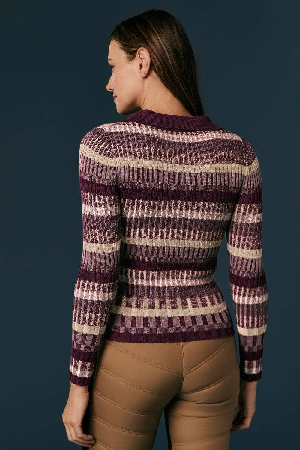 Luisa Polo Sweater | Purple