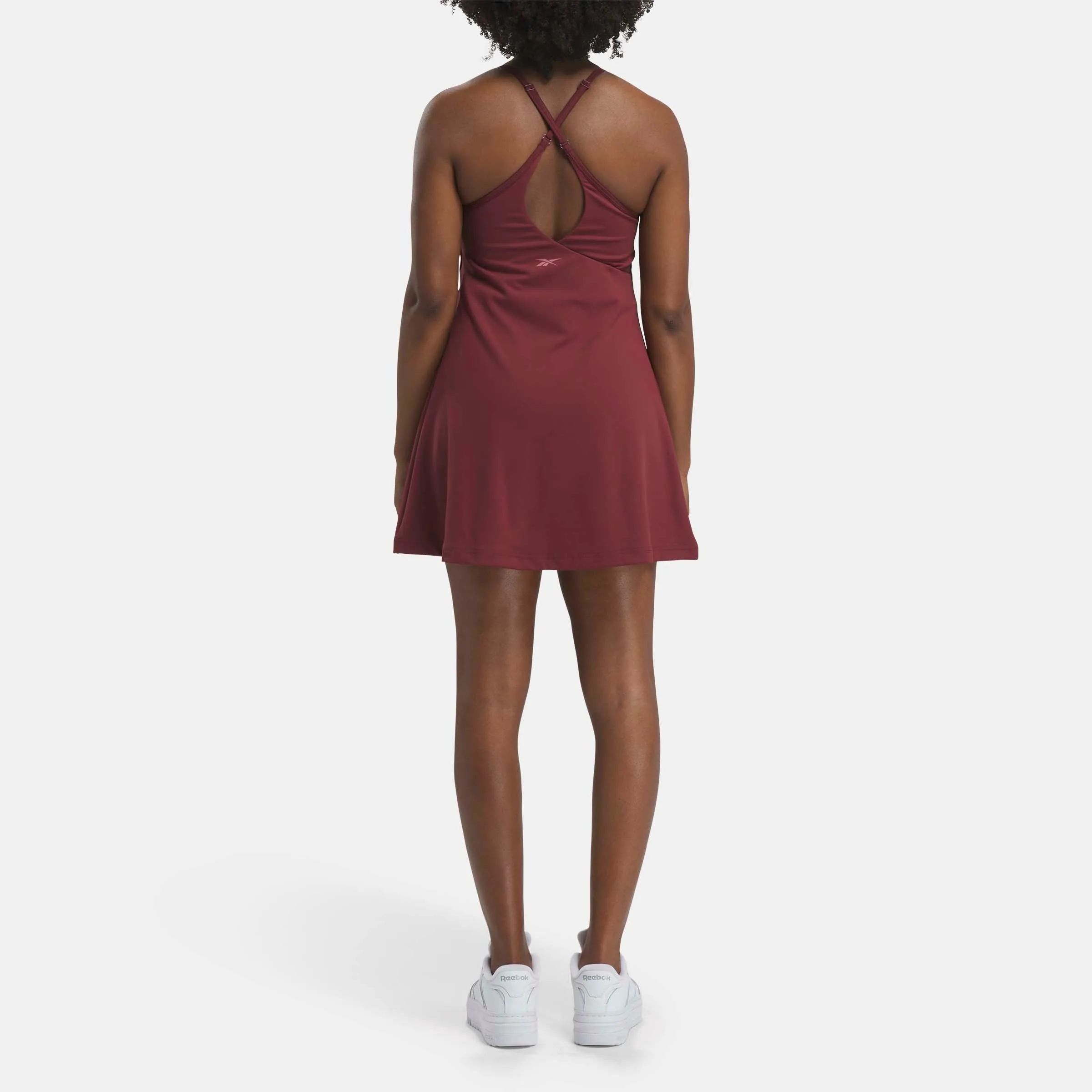 Lux Strappy Dress Classic Maroon