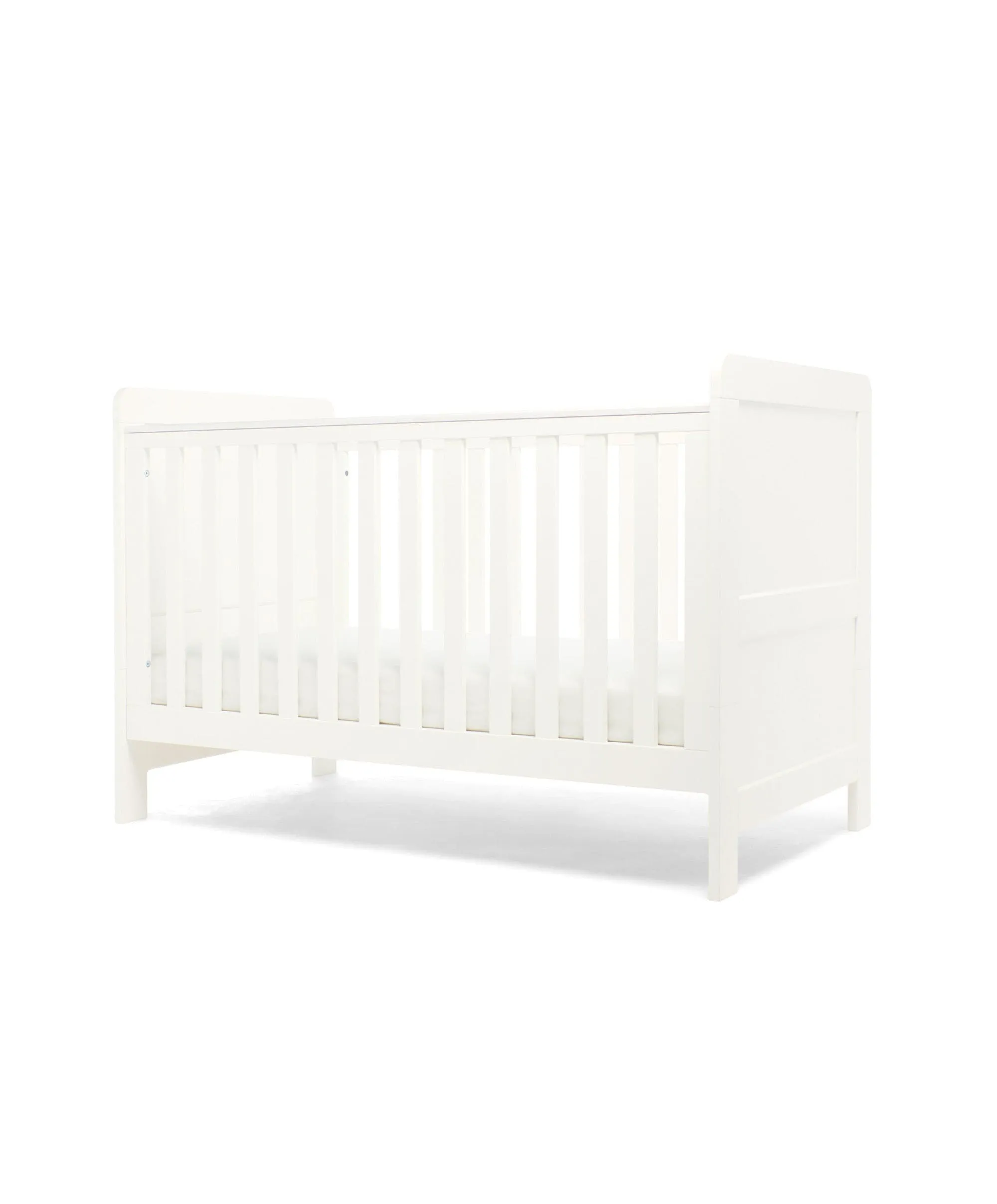 Mamas & Papas Hampden 5 Piece Set with Cotbed, Dresser Changer, Mattress, Fitted Sheets & Mattress Protector - White (Pre order for March)