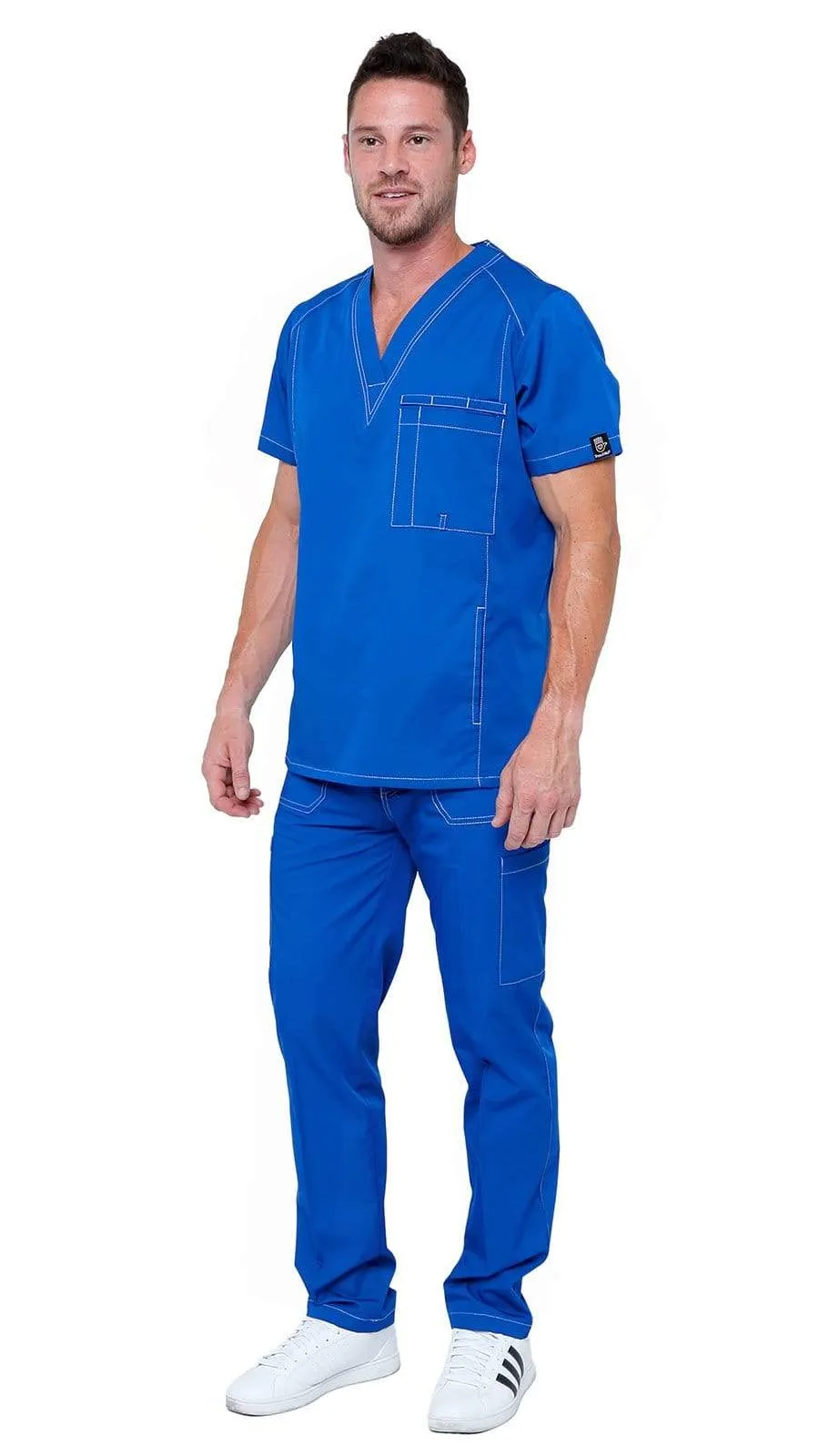 Men's Multi Pocket Utility Medical Scrubs - Style 102AV