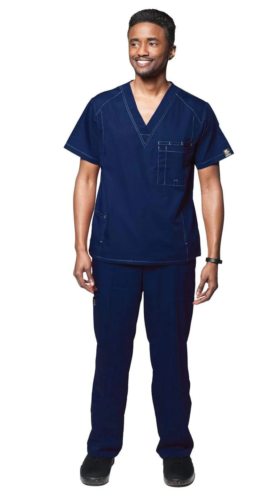 Men's Multi Pocket Utility Medical Scrubs - Style 102AV