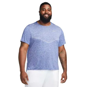 Men's Nike Dri-FIT Rise 365 Short Sleeve Running Top - Game Royal/Heather/Reflective Silver