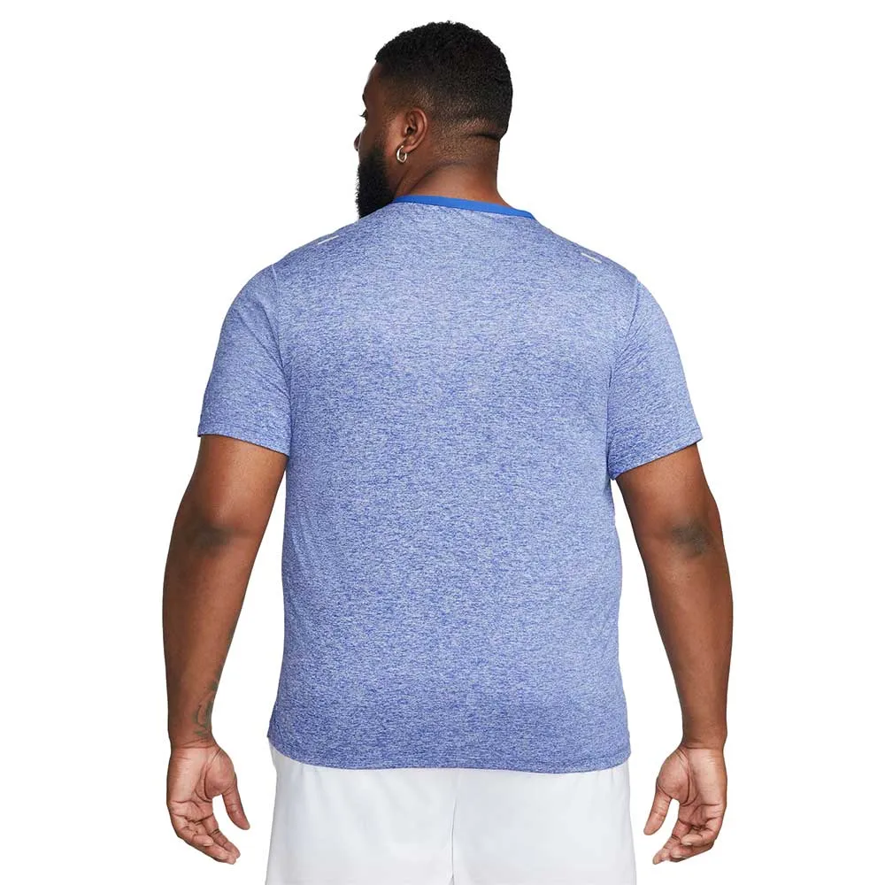 Men's Nike Dri-FIT Rise 365 Short Sleeve Running Top - Game Royal/Heather/Reflective Silver