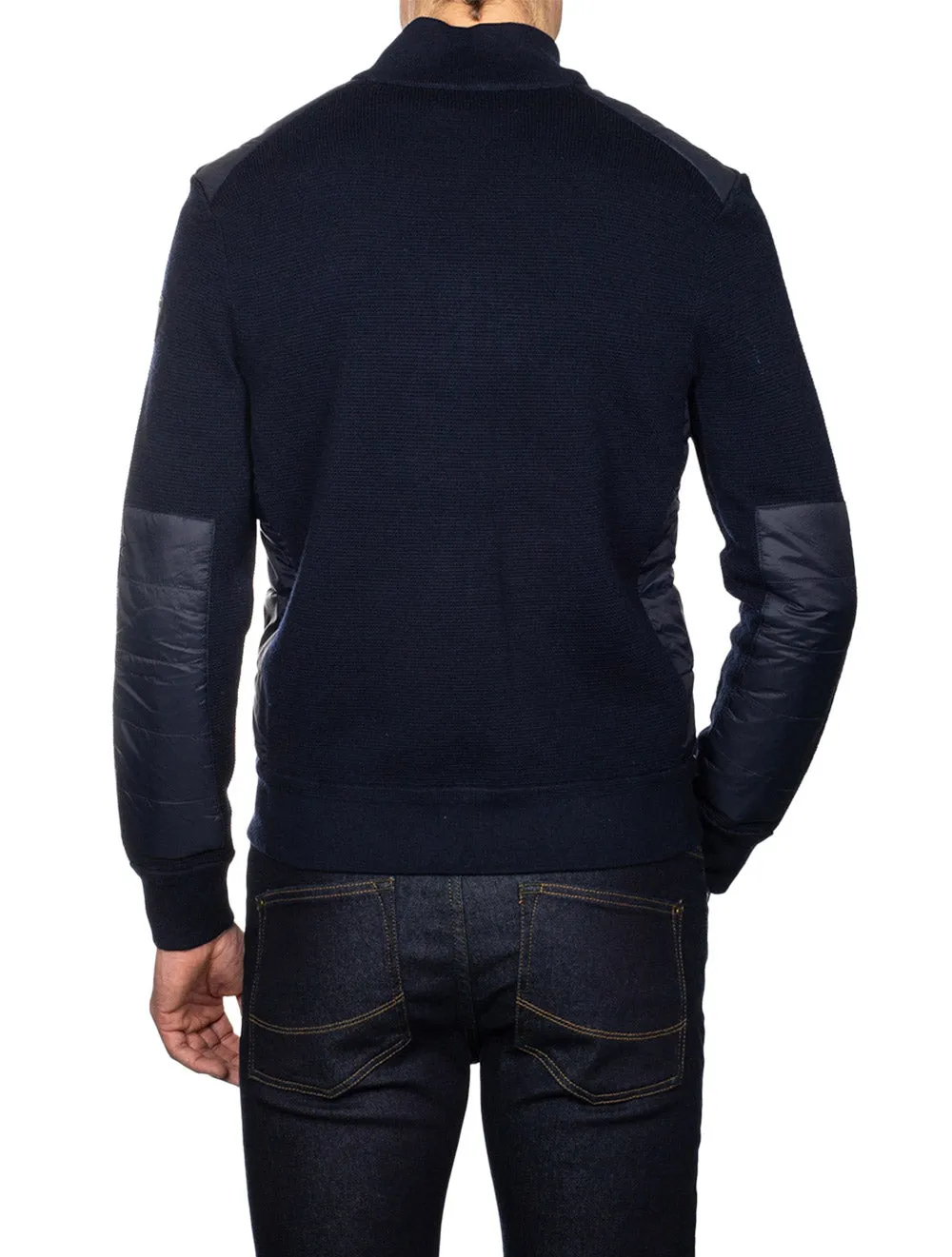 Merino Wool Full Zip Cruise Navy