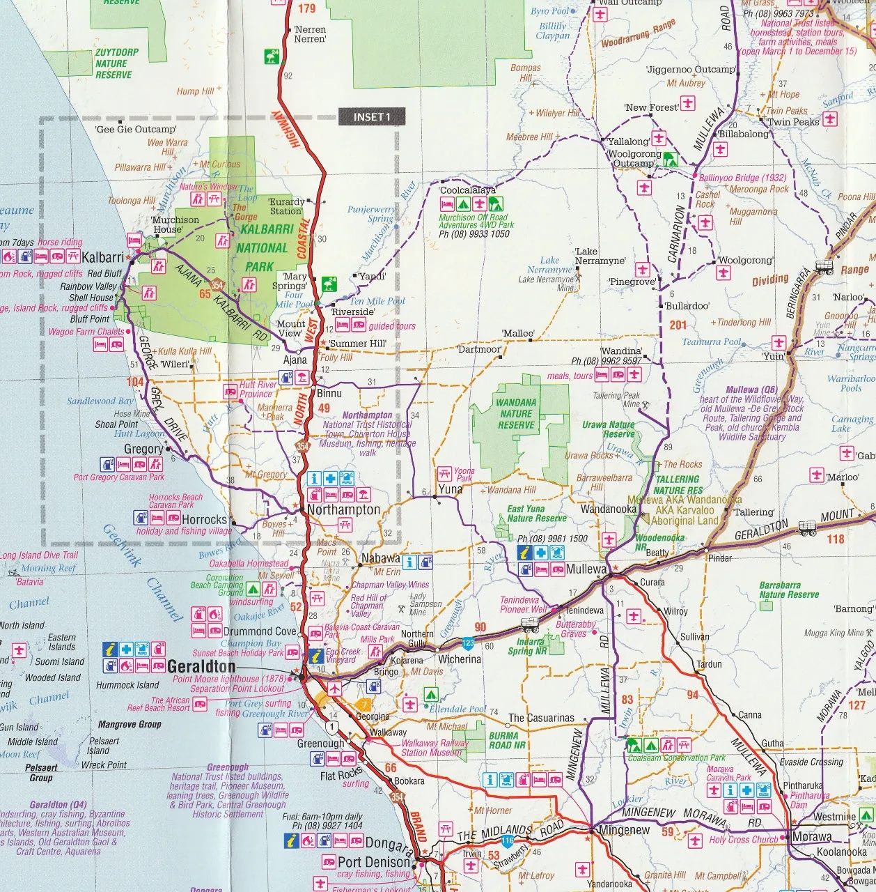 Mid West Western Australia Hema Map