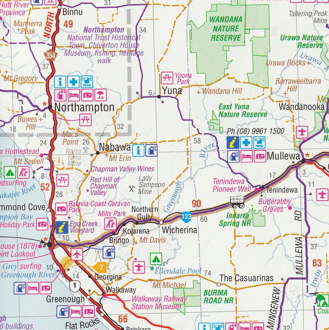 Mid West Western Australia Hema Map