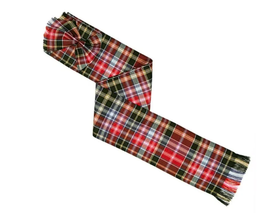 Mini Rosette WOOL Tartan Sash - 500 Tartans Available - Custom Made