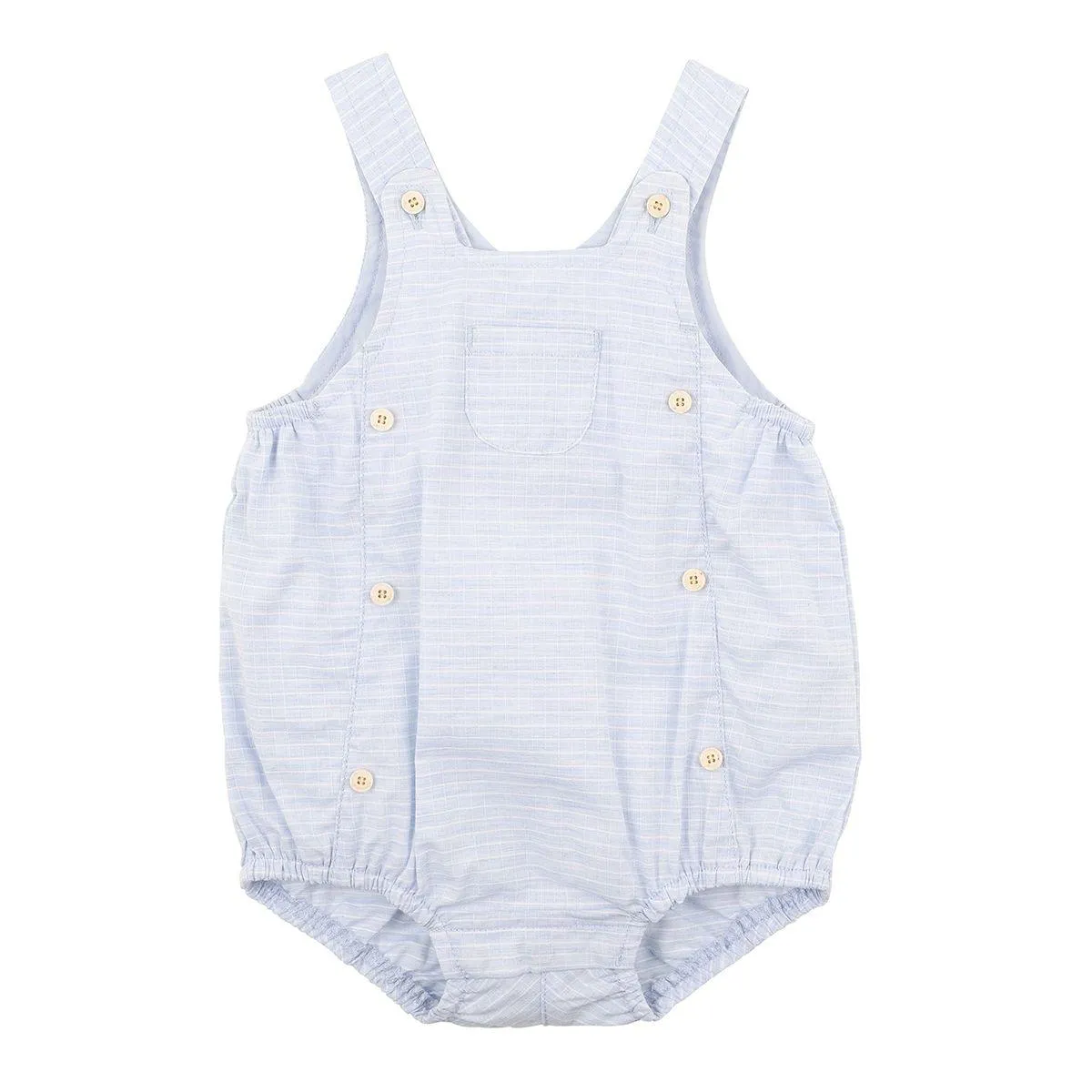 Minihaha - Pale Blue Buttonfront Romper