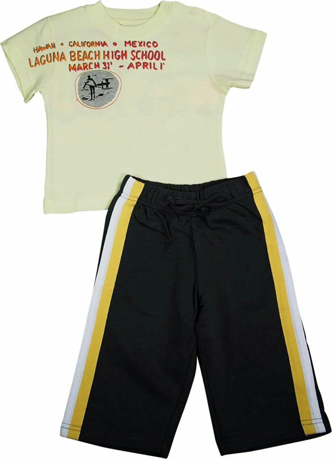 Mish - Baby Boys - 3 Styles - 100% Cotton - Short Sleeve Pant Set