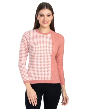 Moda Elementi Knitted sweaters pullover styles Coral