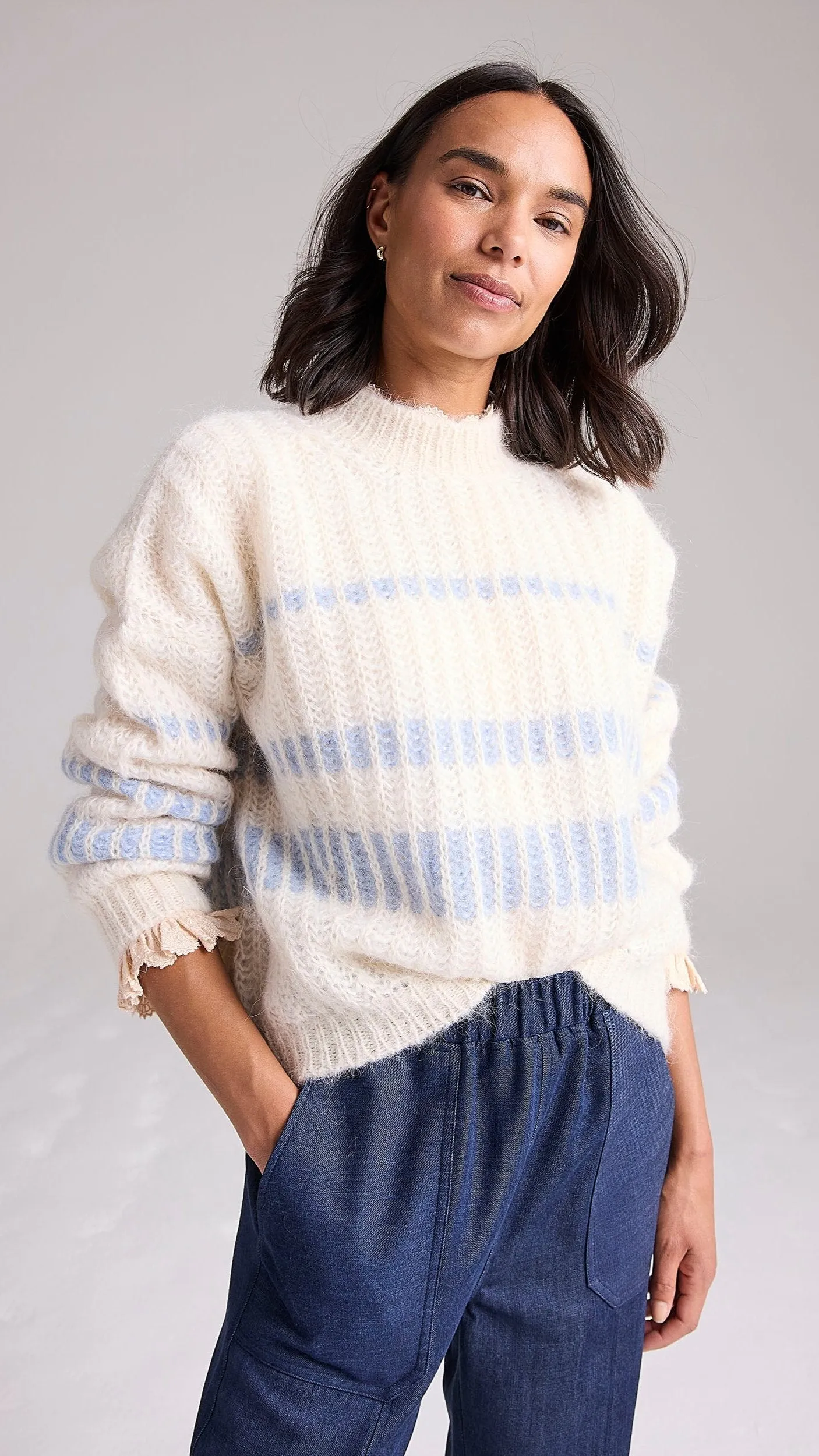 Multi Stripe Italian Jumper by Cape Cove