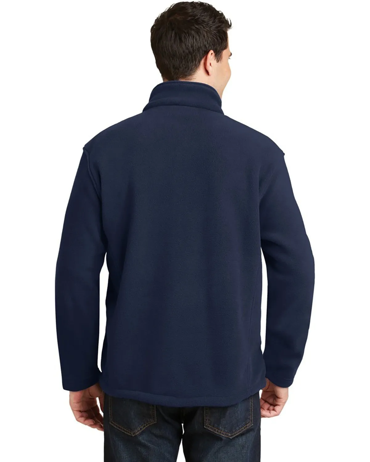 Navy Blue Embroidered Cougars Fleece Jacket