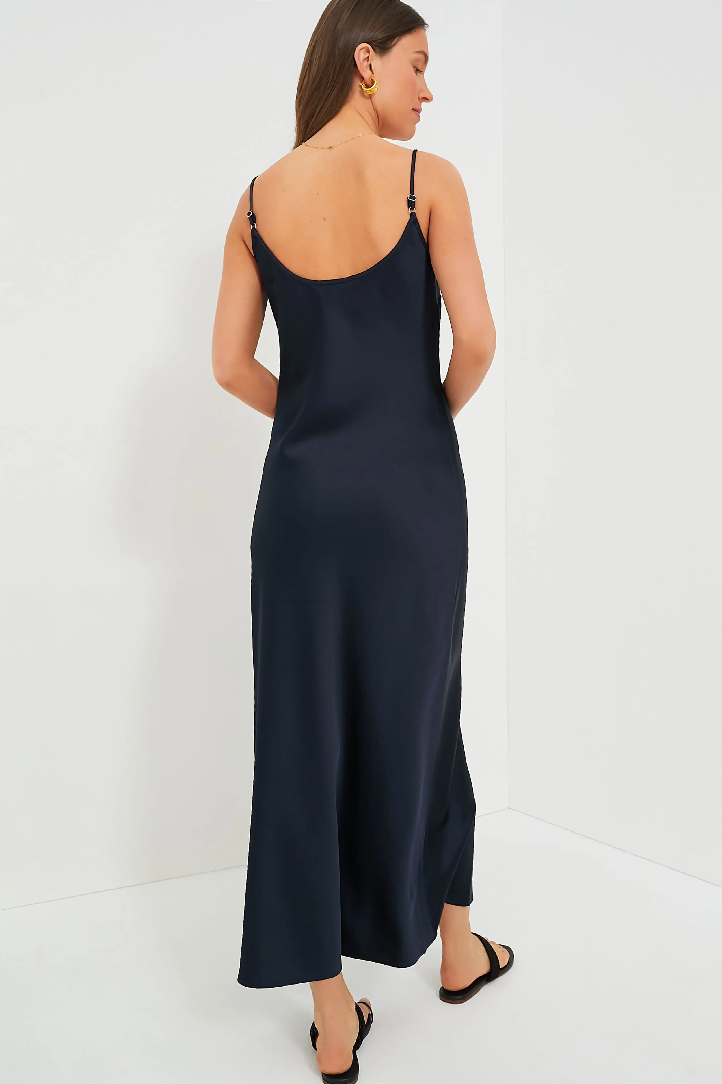 Navy Haley Slip Midi Dress