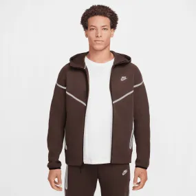 Nike Tech Windrunner Brown Reflective Fleece Full-Zip Jacket