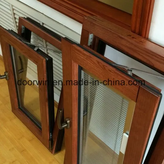 Oak Wood Cladding Aluminum Tilt and Turn Window - China 2017 Hot Sales Multi Function Window, Casement Window with Mosquito Screen