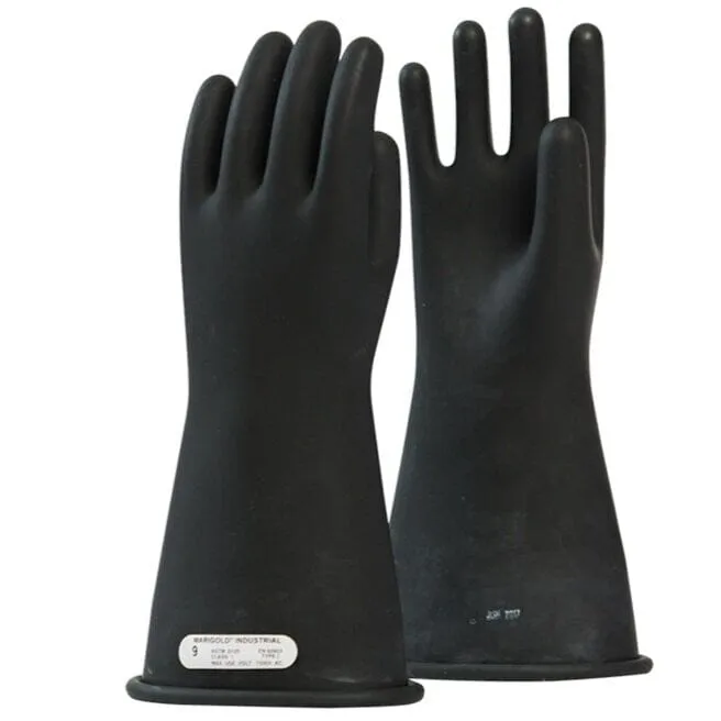 OEL Class 1 Rubber Gloves 14" - IRG-1-14-B