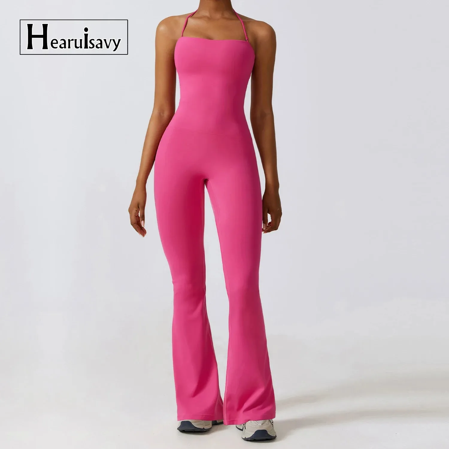 One-piece Yoga Suit 
 Flare Leggings Bodysuits