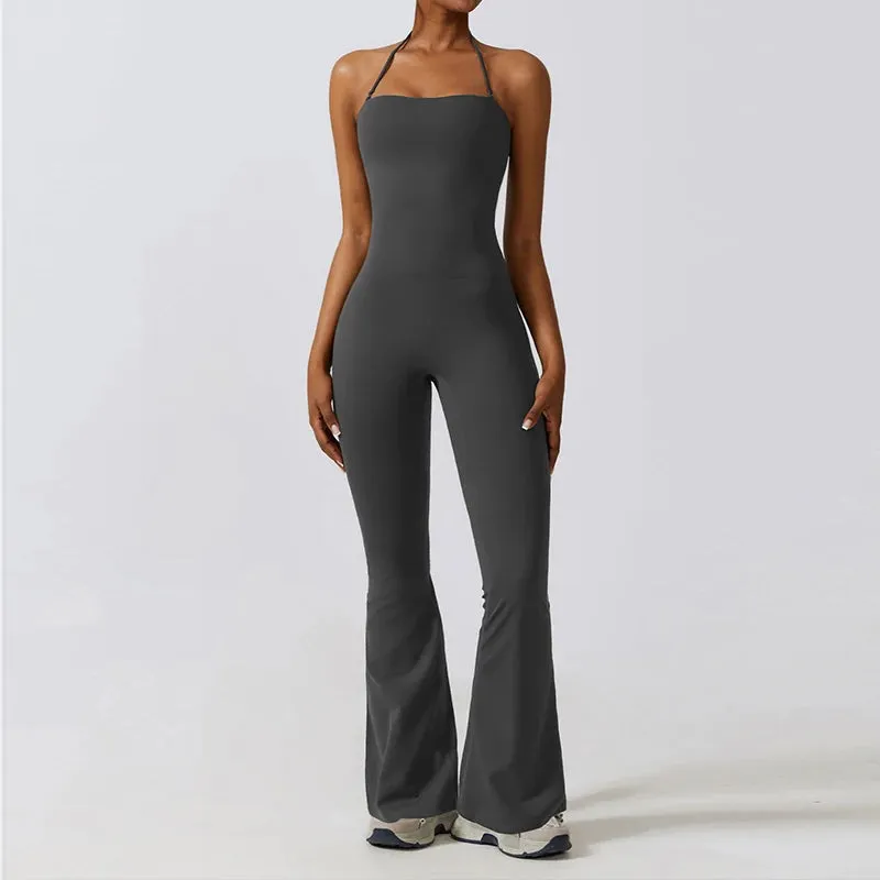 One-piece Yoga Suit 
 Flare Leggings Bodysuits