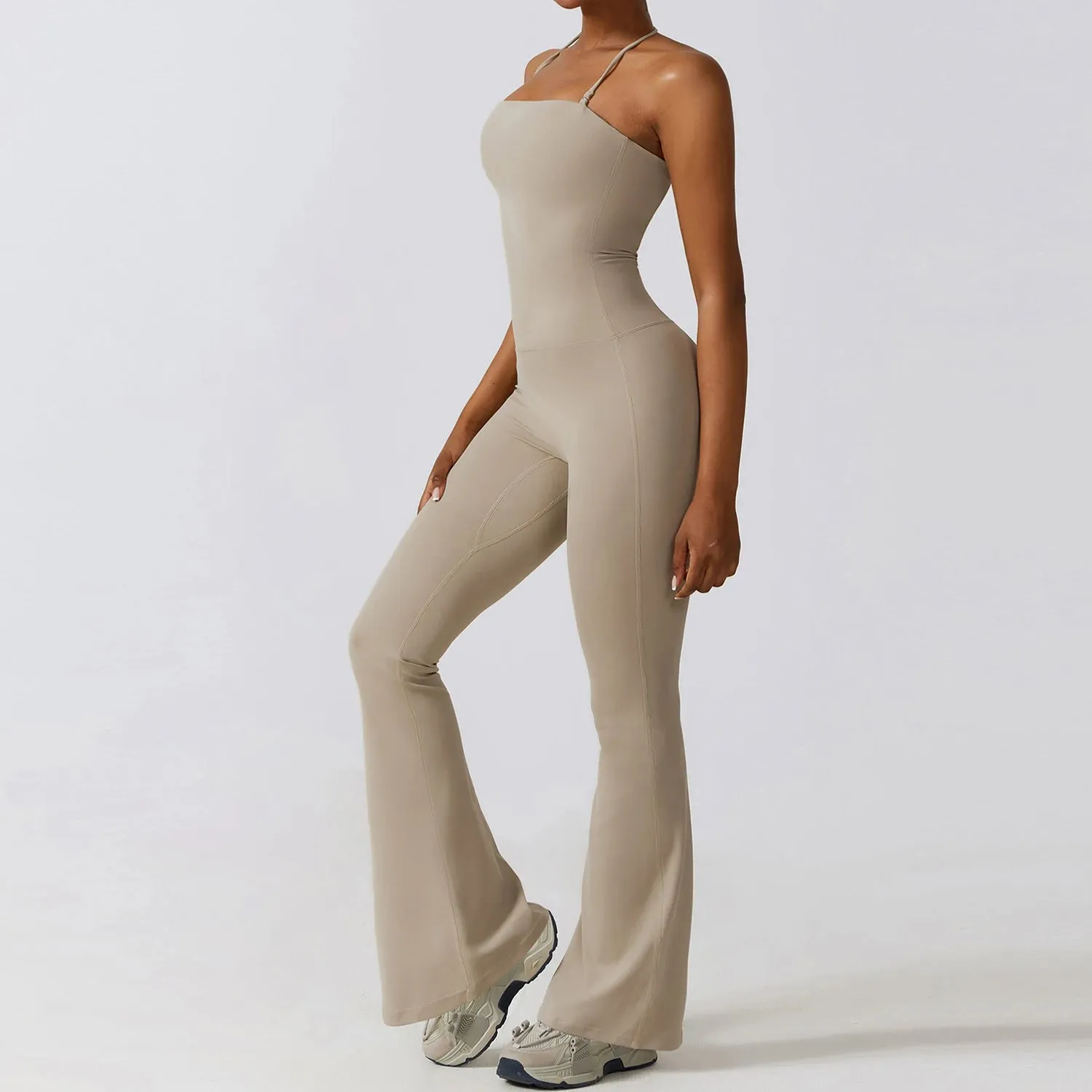 One-piece Yoga Suit 
 Flare Leggings Bodysuits