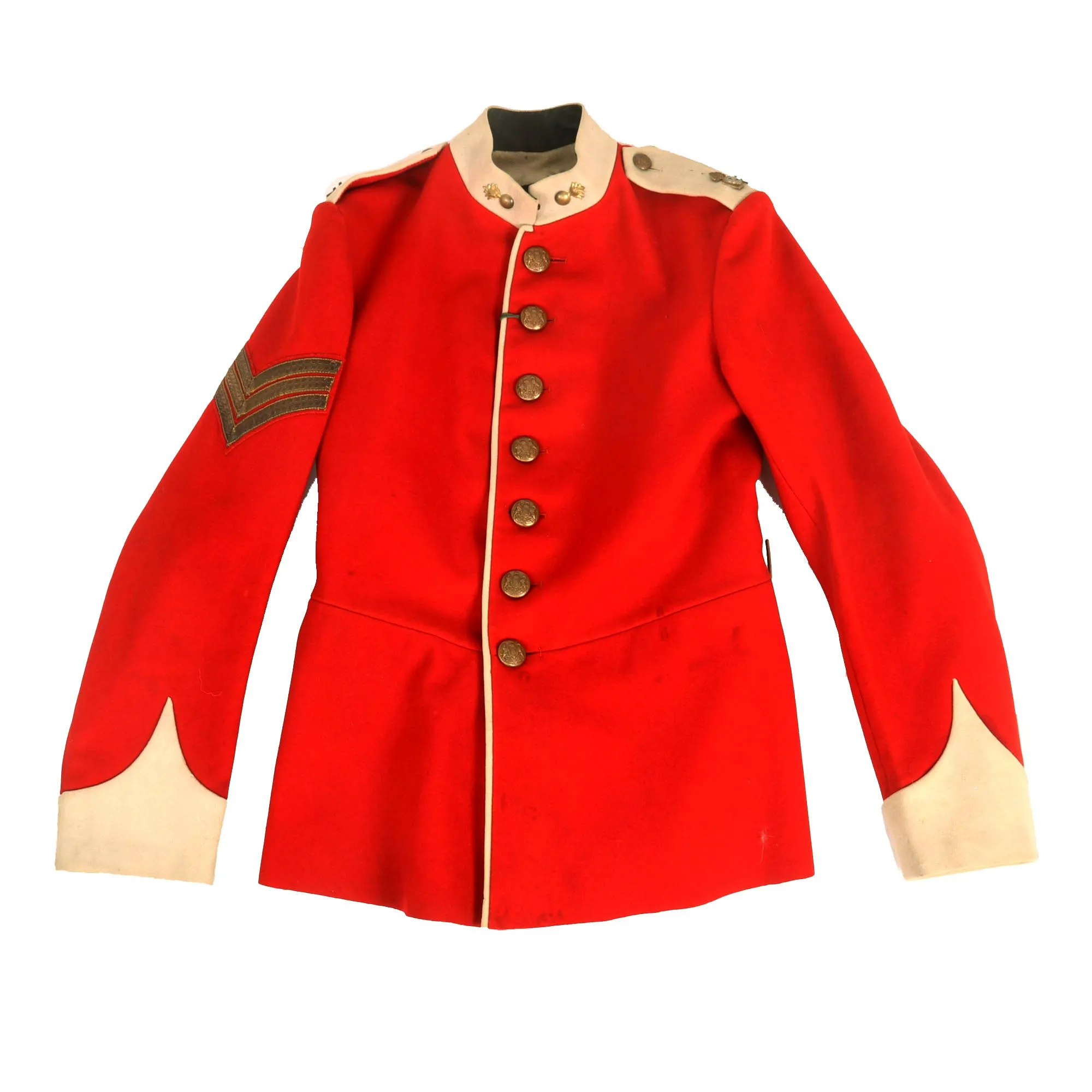 Original British Pre WWI Era Lancashire Fusiliers Sergeant’s Scarlet Red Tunic