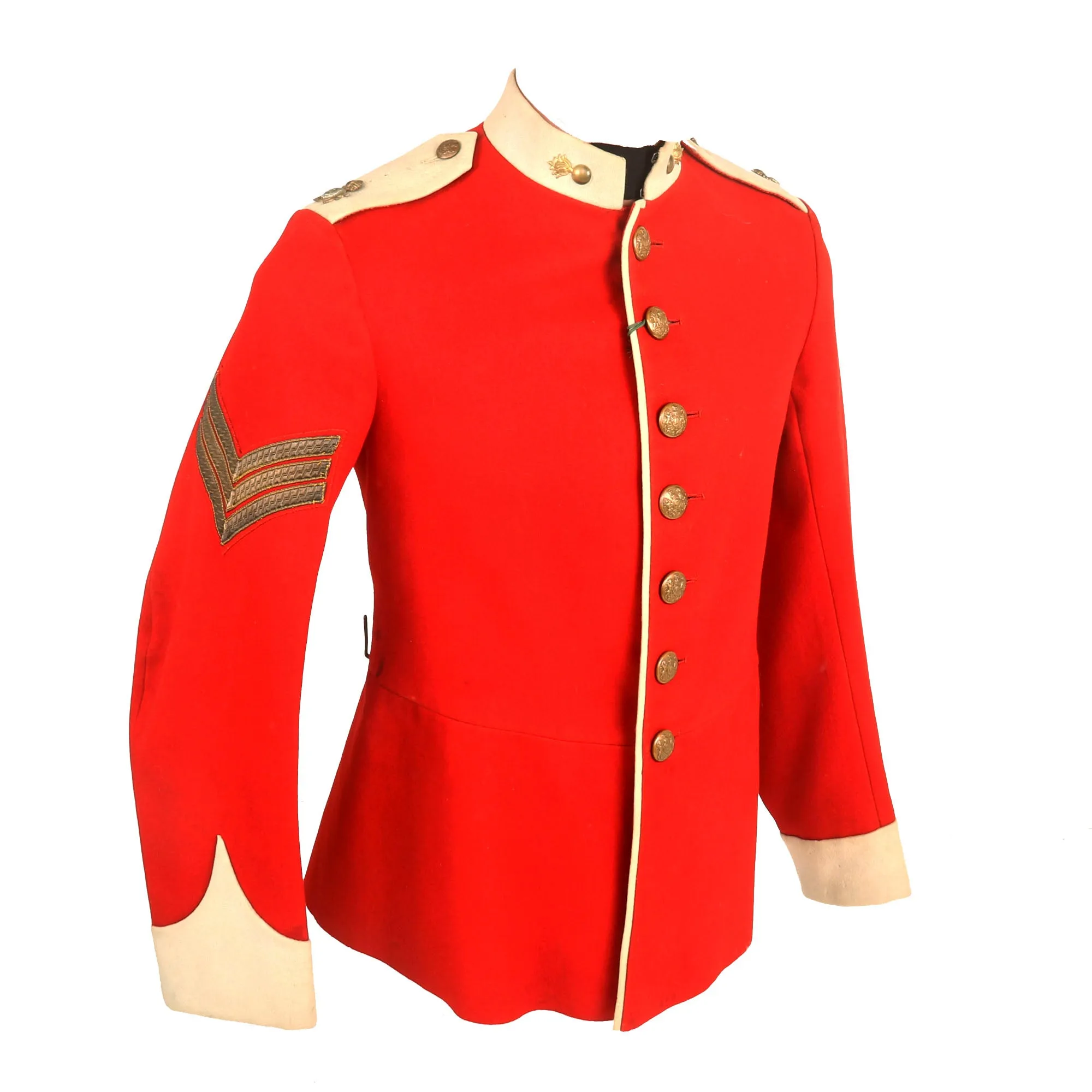 Original British Pre WWI Era Lancashire Fusiliers Sergeant’s Scarlet Red Tunic