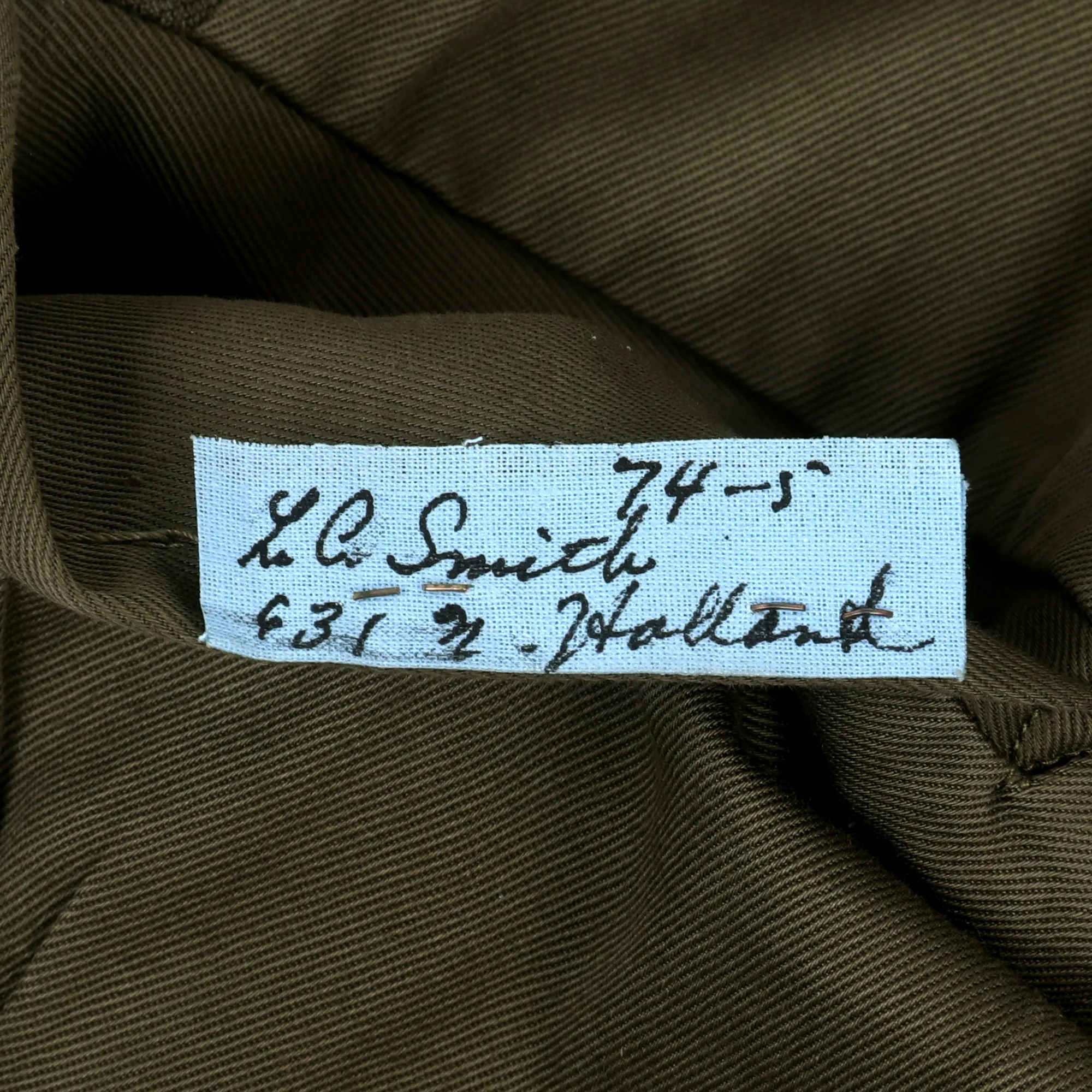 Original U.S. WWII Named 82nd Airborne Division Headquarters Ike Jacket with DUI on Shoulder Boards