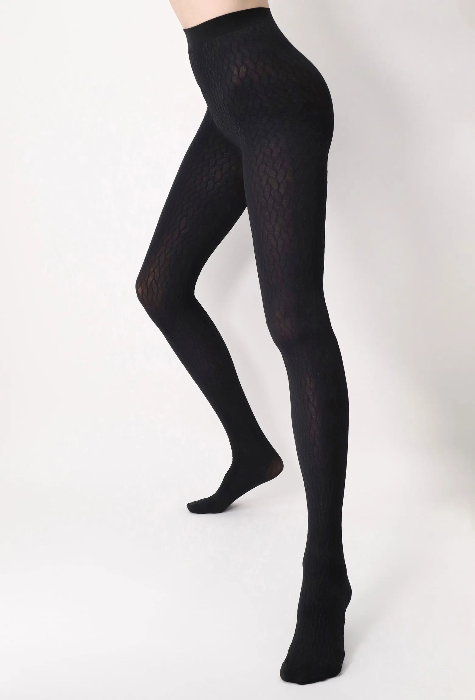 Oroblu Winding Opaque Relief Pattern Tights