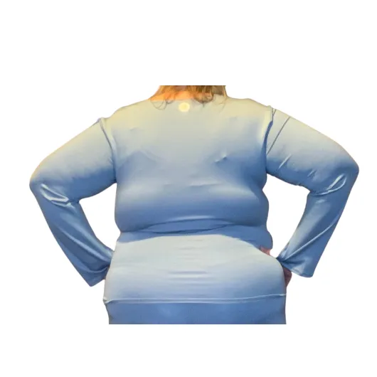 Ottomatic Threads Plus Size Base Layer Top - Ice Blue