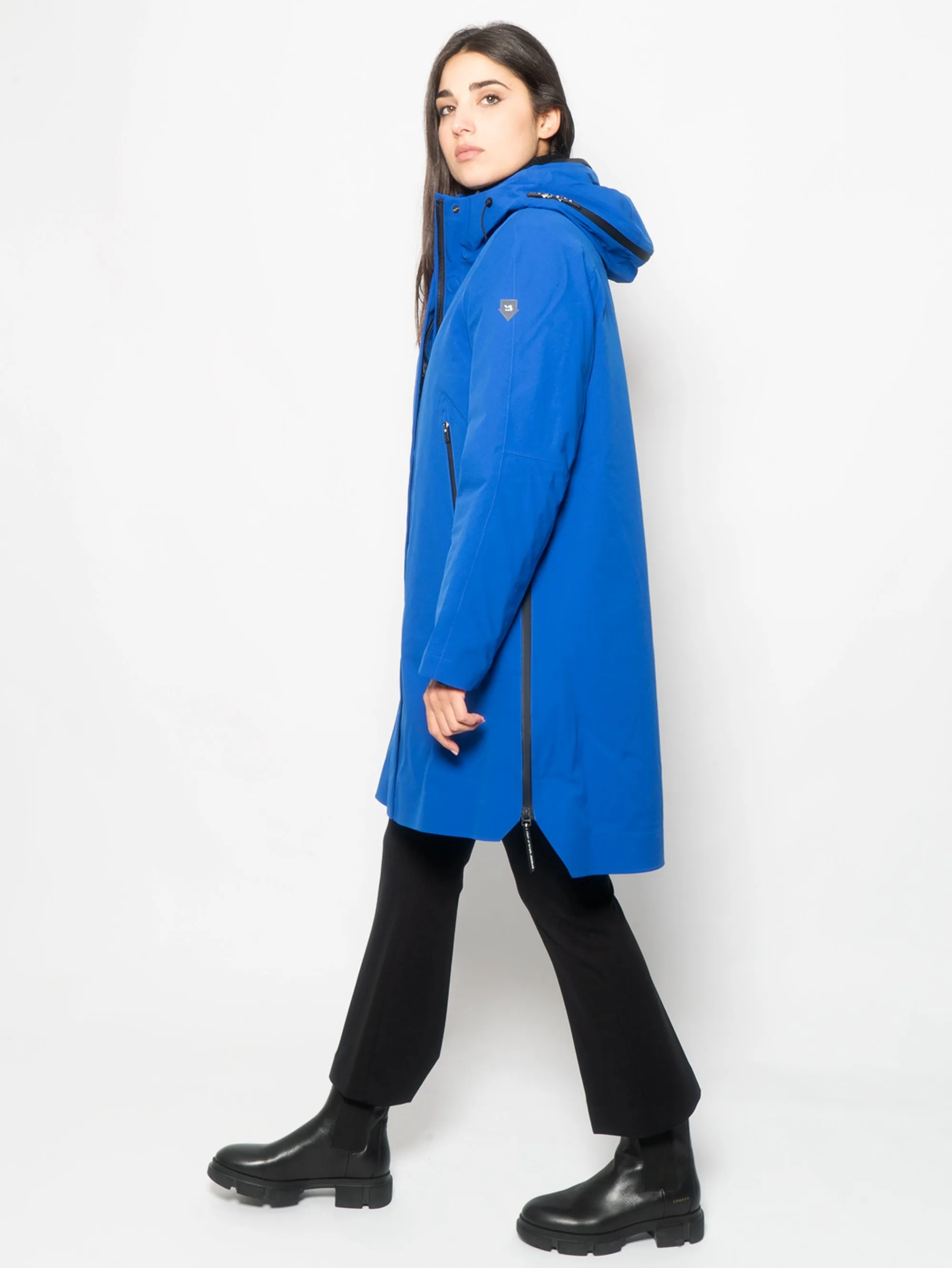 Parka Tre in Uno Donna Planck Blu Elettrico