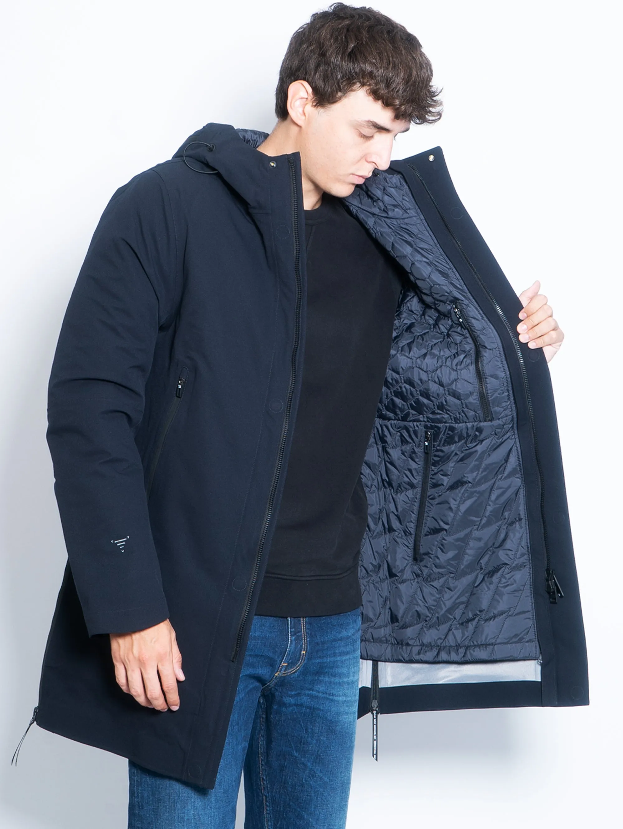 Parka Tre in Uno Planck Uomo Nero