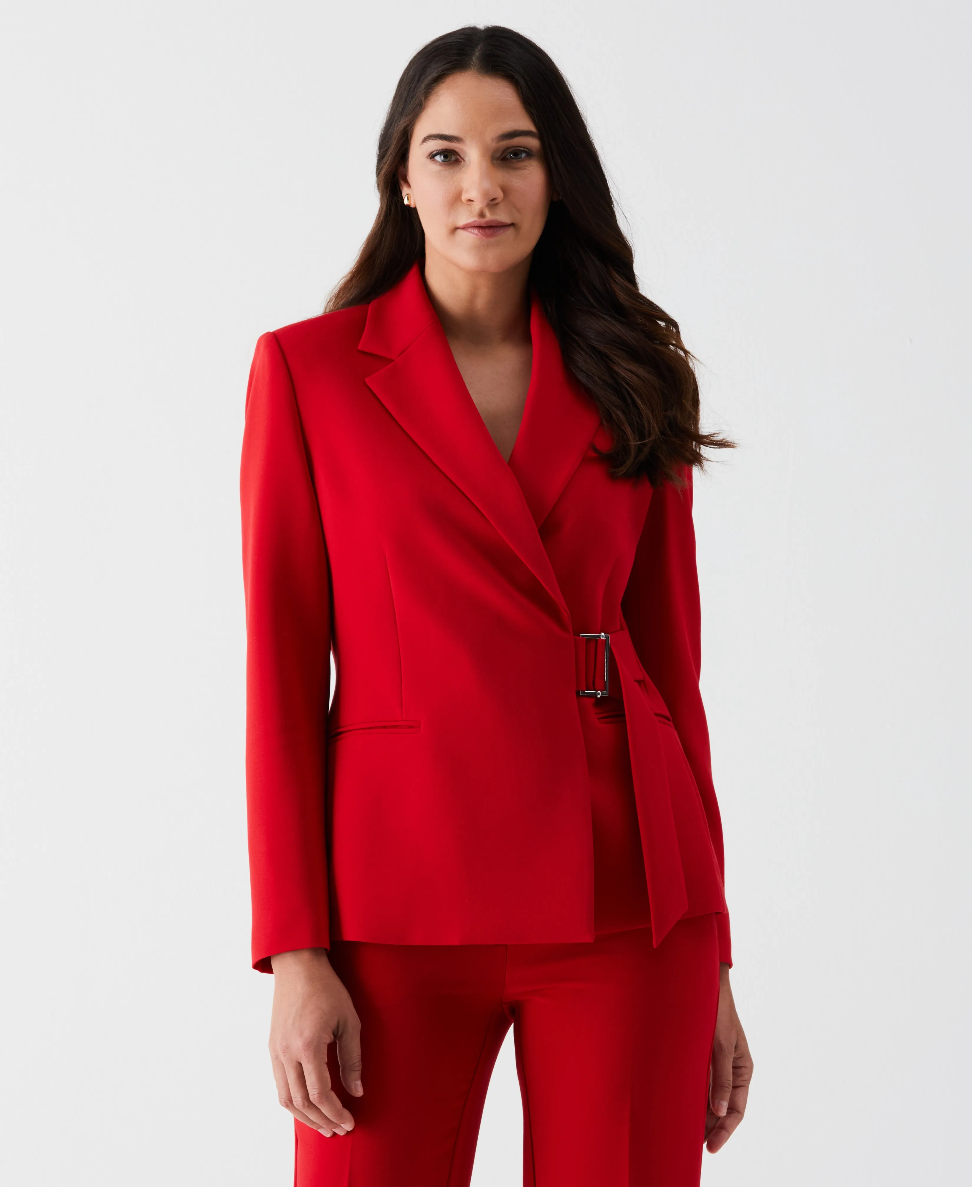 Petite Double Breasted Pant Suit