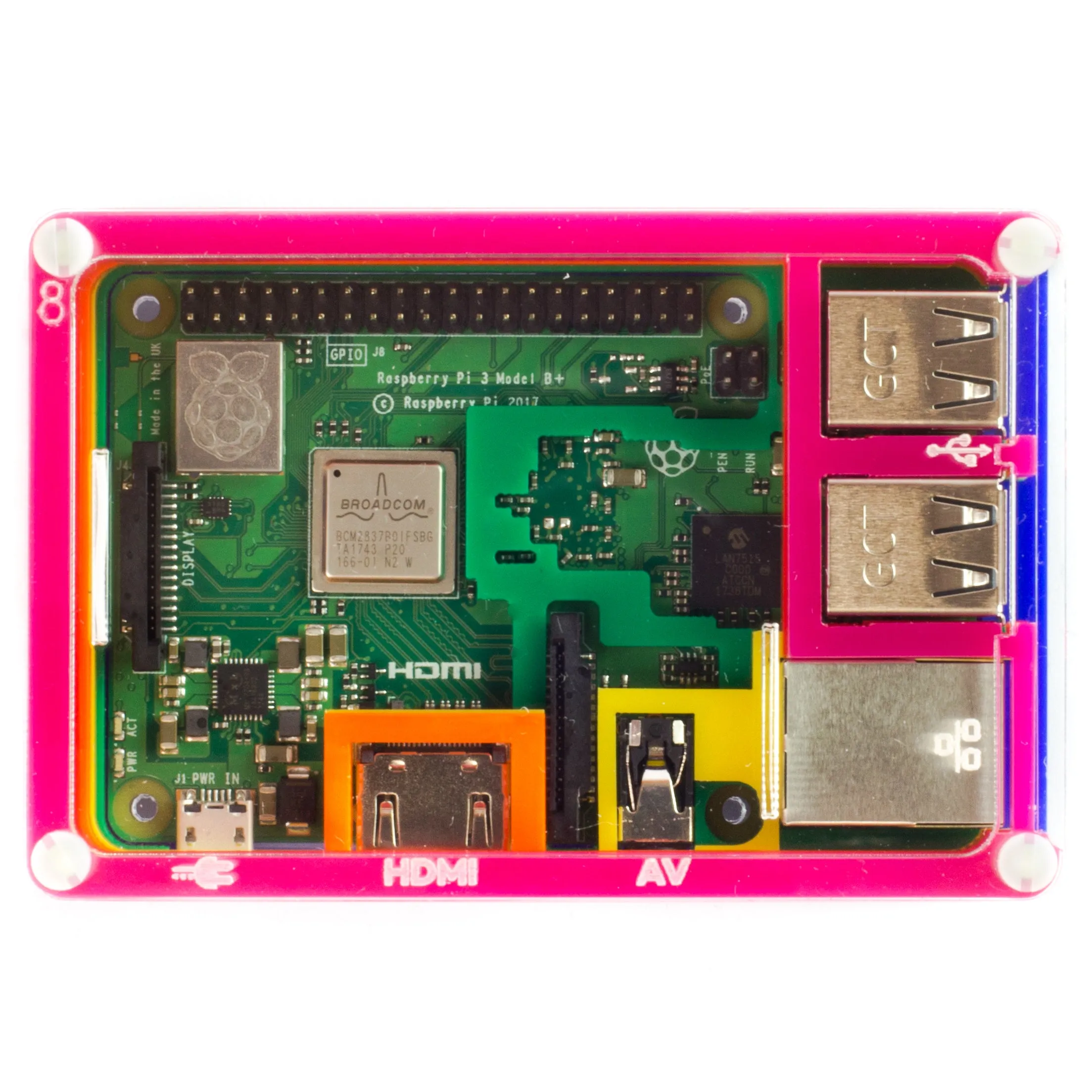 Pibow 3 B  (Raspberry Pi 3 B , 3, & 2)