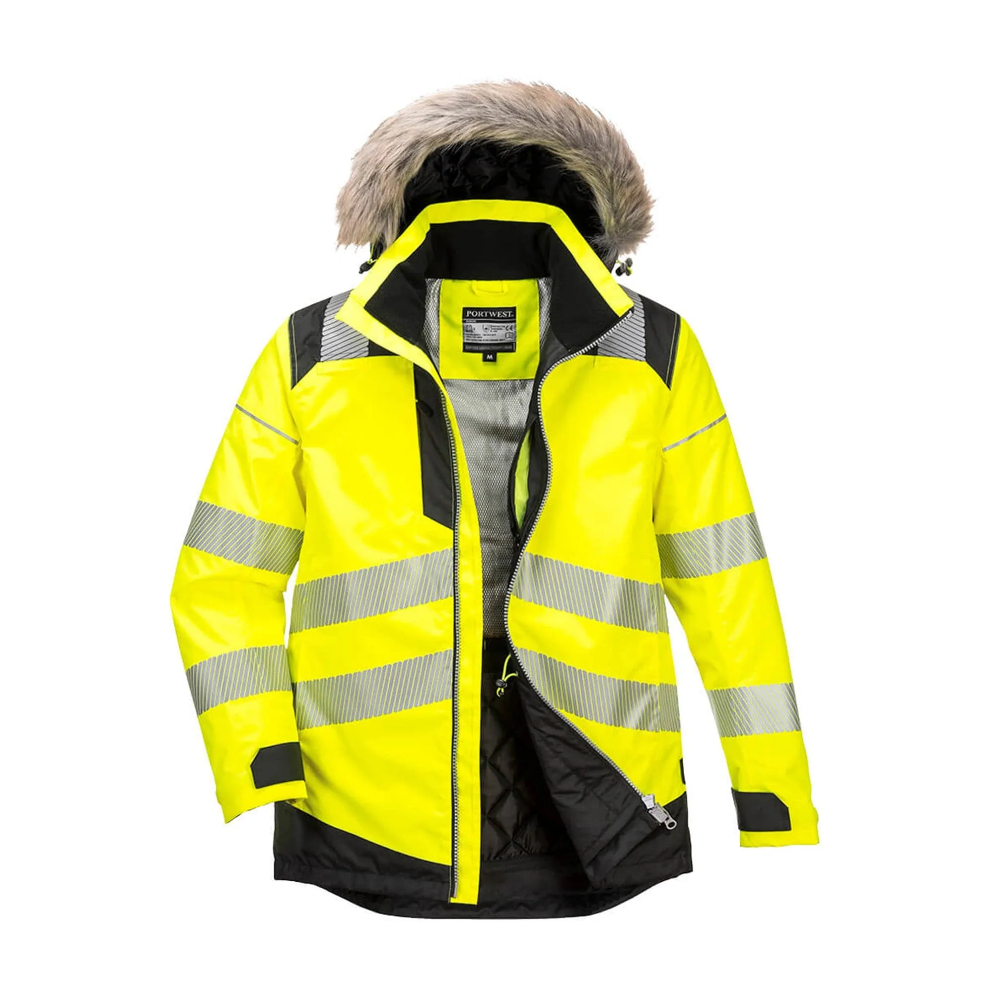 Portwest PW3 Hi-Vis Winter Parka Jacket PW369