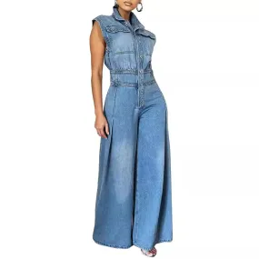 Queen's Rebel Denim Jumpsuit