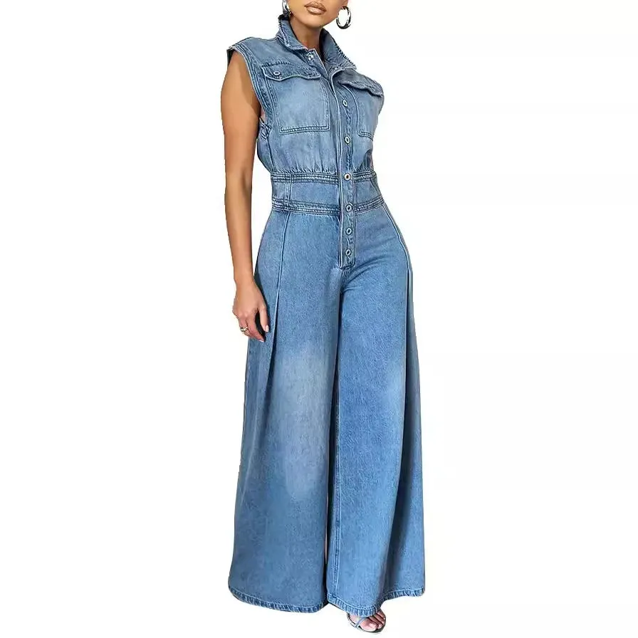 Queen's Rebel Denim Jumpsuit