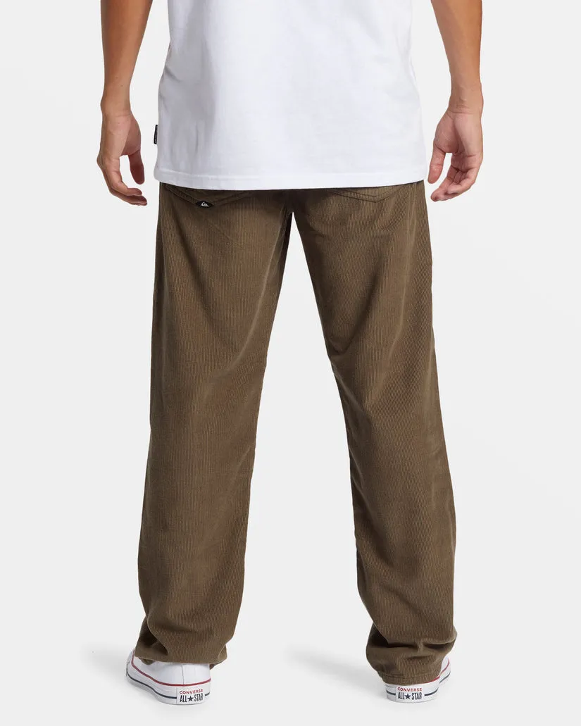 Quiksilver Landers Cord Pants-Canteen